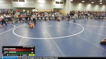 59 lbs 5th Place Match - Noah Porter, IA vs Tate Johnson, KS