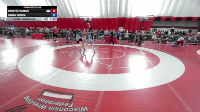 120 lbs Cons. Quarters - Evelyn Faubus, Moen Wrestling Academy vs Emma Kosza