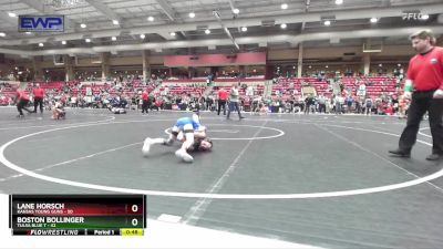 64 lbs Champ. Round 1 - Lane Horsch, Kansas Young Guns vs Boston Bollinger, Tulsa Blue T