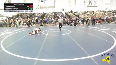 81 lbs Champ. Round 1 - Connor Hanly, VHW Club vs John Duro, Shaker Youth Wrestling