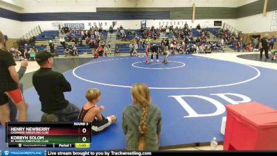 53 lbs Round 3 - Korbyn Solom, St. Maries Wrestling Club vs Henry Newberry, Cashmere Wrestling Club