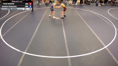 126 lbs Cons. Semis - Evan Marvin, Apple Valley vs Mason Fruechte, Berge Elite Wrestling Academy