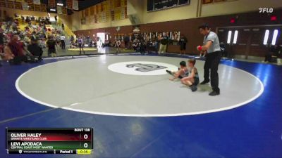 67 lbs Round 2 - Oliver Haley, Granite Wrestling Club vs Levi Apodaca, Central Coast Most Wanted