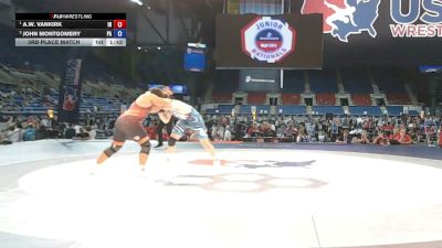 285 lbs 3rd Place Match - A.W. VanKirk, Indiana vs John Montgomery, Pennsylvania