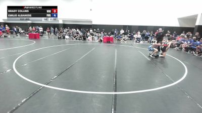 132 lbs Brady Collins, Wisconsin Red vs Emilio Albanese, Pennsylvania Blue