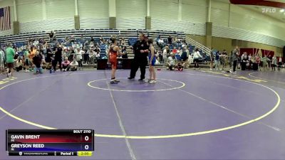 86 lbs Quarterfinal - Gavin Brent, MI vs Greyson Reed, IN