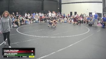 41 lbs Quarterfinal - Tyler Troutman, Pelion Youth Wrestling vs Declan Kevern, City Of Charleston