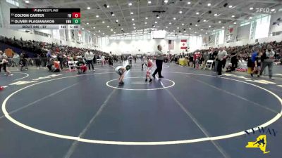 67 lbs Cons. Round 3 - Oliver Plagianakos, Elite Wrestling Academy vs Colton Carter, Fulton Wrestling