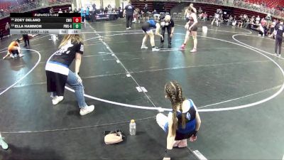 126 lbs Cons. Round 5 - Zoey Delano, CWO vs Ella Hammon, Palmyra Wrestling Club - Girls