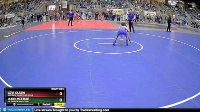 98 lbs Cons. Round 1 - Judd McCrae, La Grande Mat Club vs Levi Olsen, Umpqua Wrestling Club