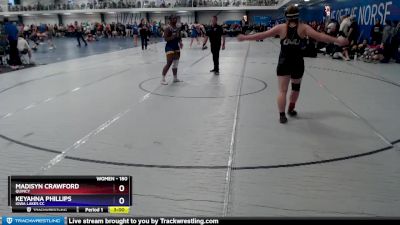 180 lbs Quarterfinal - Keyahna Phillips, Iowa Lakes CC vs Madisyn Crawford, Quincy