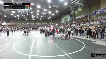 77 lbs Semifinal - Corbin Lee, Steel City Reloaded WC vs Cree Garza, Inland Northwest Training Center