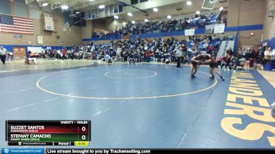 155lbs Cons. Round 4 - Stefany Camacho, Mount Baker (Girls) vs Suzzet Santos, Eisenhower (Girls)