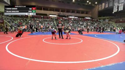 64 lbs Quarterfinal - Owen Green, Team Conquer Wrestling vs Silas Shelton, Benton Parks Youth Wrestling