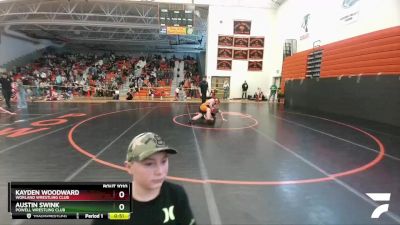 160 lbs Round 1 - Kayden Woodward, Worland Wrestling Club vs Austin Swink, Powell Wrestling Club