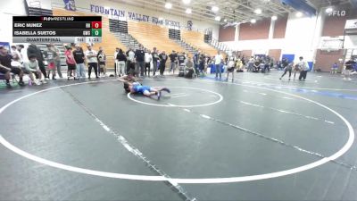 99-107 lbs Quarterfinal - Eric Nunez, Rough House vs Isabella Suetos, Granite Wrestling Club