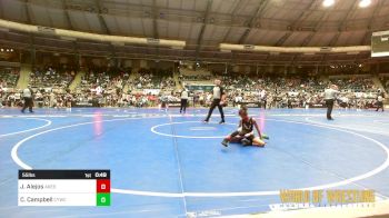 55 lbs Consi Of 16 #1 - Jalen Alejos, Ares Wrestling Club vs Chattan Campbell, CYWC