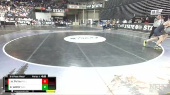 2A 132 lbs 3rd Place Match - Aydin Peltier, Pullman vs Chase Weber, Burlington-Edison