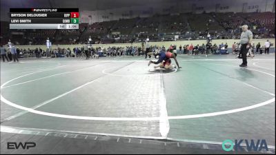 126 lbs Quarterfinal - Bryson Delousier, Kipp Tulsa vs Levi Smith, Cowboy Wrestling Club