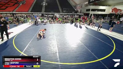 110 lbs Round 1 (8 Team) - Brighton Somes, Oregon vs Cole Gesford, Alaska