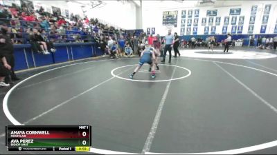 105 lbs Cons. Round 3 - Ava Perez, Bishop Amat vs Amaya Cornwell, Montclair