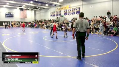 124 lbs Champ. Round 2 - Zakary Massaro, St Francis vs Ely Brownlee, Royalton Hartland-Barker