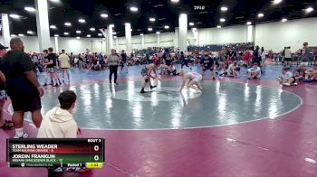 132 lbs Round 1 (6 Team) - Jordin Franklin, Indiana Smackdown Black vs Sterling Weader, Team Nauman Orange