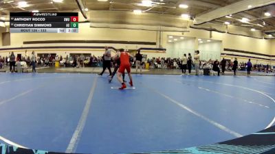 133 lbs Cons. Round 1 - Anthony Rocco, Ohio Wesleyan University vs Christian Simmons, Adrian NCAA