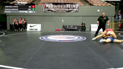 Quarters - Annyssa Lopez, Legacy Wrestling Center vs Megan Merson, Live Oak Wrestling Club SC