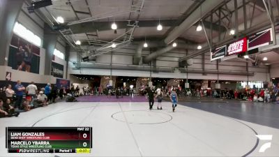 95 lbs 1st Place Match - Liam Gonzales, Dead Shot Wrestling Club vs Marcelo Ybarra, Texas Style Wrestling Club