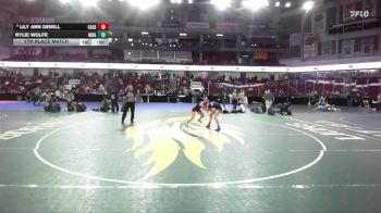 120 lbs 7th Place Match - Lily Ann DeMill, Caldwell vs Rylie Wolfe, Ridgevue