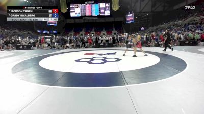 100 lbs Cons. Rd Of 16 - Jackson Thorn, MN vs Grady Swalberg, UT