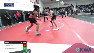 120-131 lbs Rr Rnd 1 - Terrico Leslie, Tulsa North Mabee Stampede vs Beau Hazelwood, Raw Wrestling Club