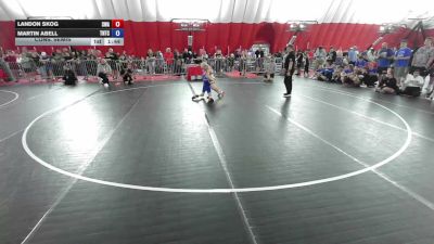 77 lbs Cons. Semis - Landon Skog, Sarbacker Wrestling Academy vs Martin Abell, Team Nazar Training Center