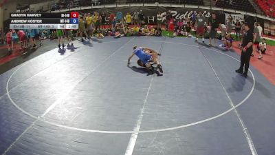 96 lbs Gradyn Harvey, Idaho 14U Boys vs Andrew Koster, Montana 14U Boys