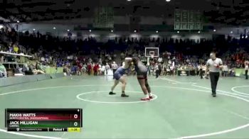 285 lbs Champ. Round 1 - Jack Milligan, Carmel vs Makhi Watts, North Central (Indianapolis).