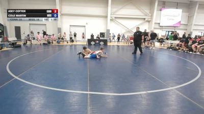 100 lbs Joey Cotter, Connecticut vs Cole Martin, Missouri