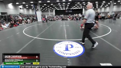 155 lbs Quarterfinal - Donovan Symalla, Pomona Elite (PWCC) vs Jacob Thompson, Michigan Grappler Training Center