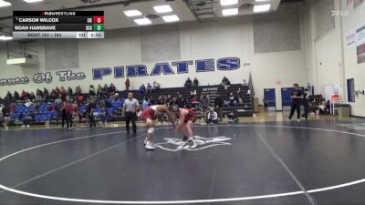 184 lbs Cons. Round 3 - Carson Wilcox, Sierra College vs Noah Hargrave, Sacramento City College