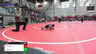 49 lbs Semifinal - Maisyn Malone, Bartlesville Wrestling Club vs Trysten Harris, Pin-King All Stars