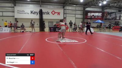 82 kg Consi Of 8 #1 - Ryan Boucher, Michigan Wrestling Club vs Bryce Dagel, Pinnacle Wrestling Club