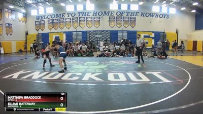 126 lbs Round 2 (8 Team) - Elijah Hattaway, Greasers vs MATTHEW BRADDOCK, NFWA