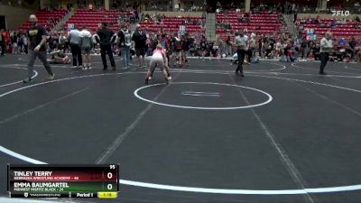 95 lbs Round 4 (6 Team) - Tinley Terry, Nebraska Wrestling Academy vs Emma Baumgartel, Midwest Misfitz Black