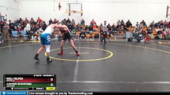 DIVISION 11 lbs Round 3 - Cayden Rushford, Anamosa vs Will Felper, Riceville