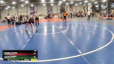 130 lbs Rd# 5- 3:45pm Friday Final Pool - Lucas Gandy, Gotcha Blue vs Ryder Zychek, Dynasty RED