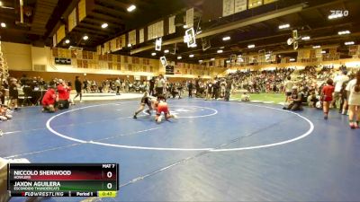 108 lbs Quarterfinal - Jaxon Aguilera, Escondido Thundercats vs Niccolo Sherwood, Howlers