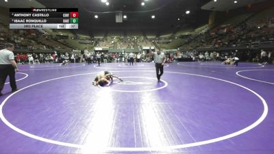 122 lbs 3rd Place - Anthony Castillo, Central vs Isaac Ronquillo, Bakersfield