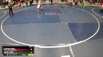 51 lbs Cons. Round 2 - River Lowe, Aviator Wrestling Club vs Layton West, Green River Grapplers