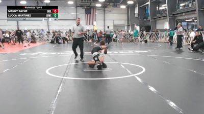 92 lbs Round 4 - 2:15pm Saturday - Manny Payne, Oklahoma Elite vs Lucca Martinez, Rough House W.C., CA