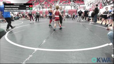 83 lbs Quarterfinal - Tobias Roundtree, ARDMORE TAKEDOWN CLUB vs Grayson Penrod, Little Axe Takedown Club